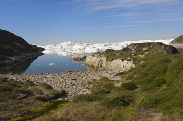 Fototapeta na wymiar Ilulissat Glacier, UNESCO World Heritage Site, Ilulissat, Jakobshavn, Greenland, Denmark
