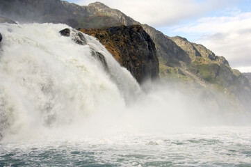Waterfall, Arsuk Fjord, Greenland, Denmark