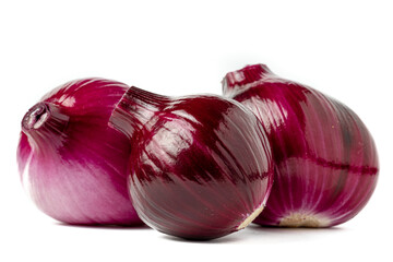 red onion isolated on white