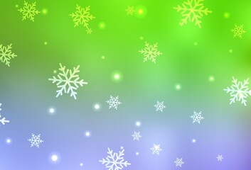 Light Pink, Green vector texture in birthday style.