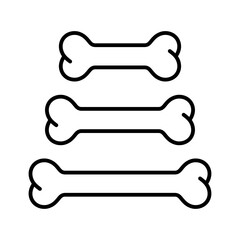 dog bone icon logo vector puppy pet cartoon skeleton halloween sign symbol doodle illustration design
