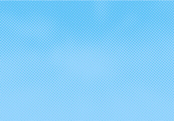 Seamless Screentone Graphics_Halftone Gradation_Sky Blue