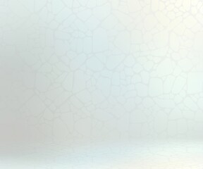 Stone textured wall and floor 3d illustration. Pastel blue color. Subtle empty background.