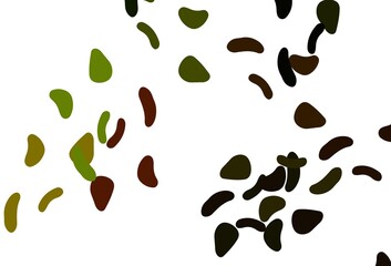 Light Green, Yellow vector texture with random forms.