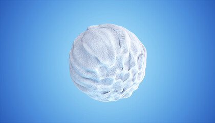 abstract liquid background. Cotton round shape. Production and factory of eco materials