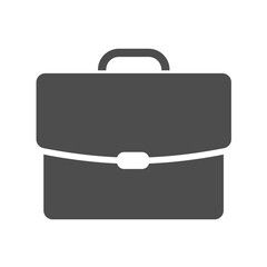 portfolio silhouette vector icon isolated on white. briefcase icon for web, mobile apps, ui design and print