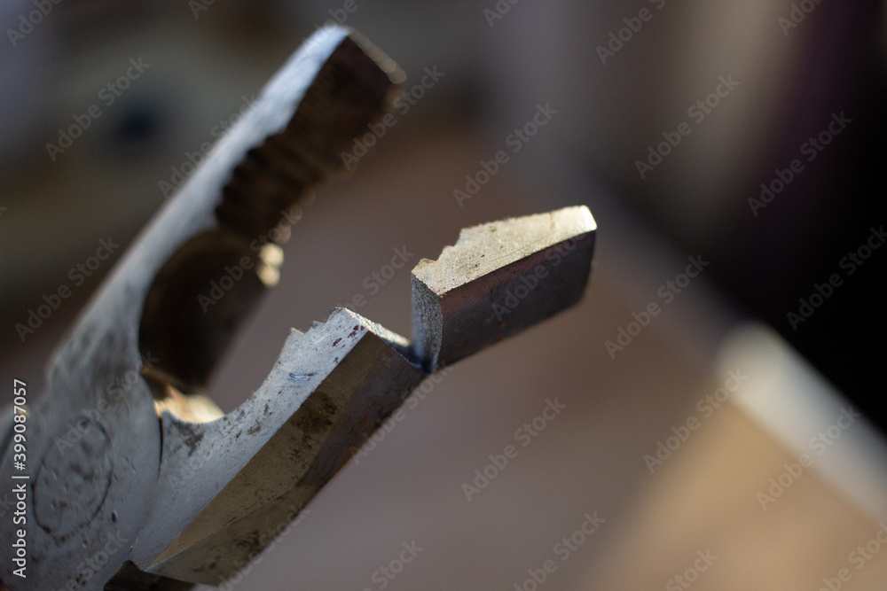 Wall mural broken pliers , broken tool