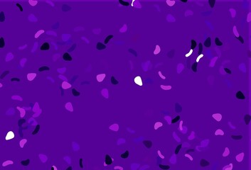 Fototapeta na wymiar Light Purple, Pink vector texture with random forms.