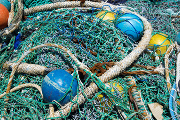 fishing nets and floats