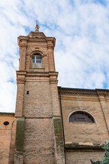 Tower of Church in Bagnacavallo, Italy