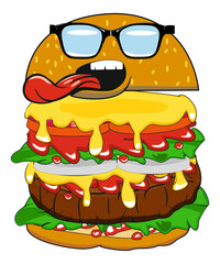 Hamburger, Illustration