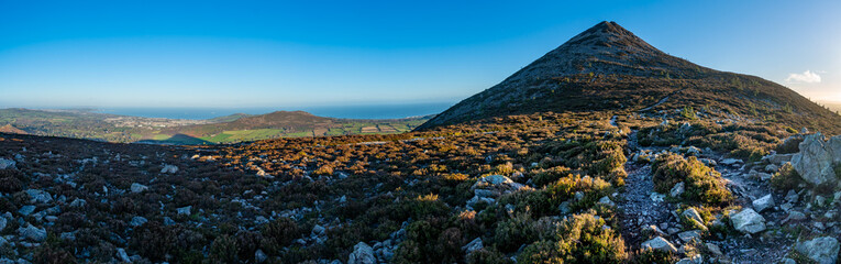 The great Sugarloaf mountain in Wicklow Ireland. Great treking time and outdoor activities idea.