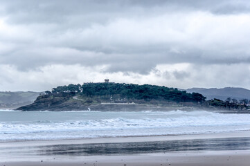 Storm on the beach