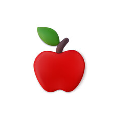 Plasticine Apple Vector Illustration