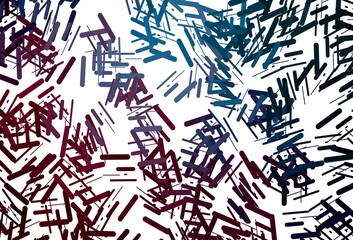 Dark pink, blue vector texture with colorful lines.