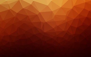 Dark Red, Yellow vector low poly texture.