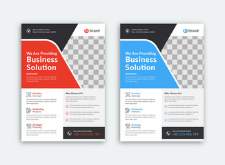 Business Flyer - Corporate Flyer Template Design With Vector