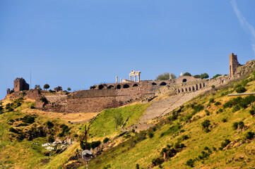Fototapeta na wymiar Pergamon ancient city, Bergama, İzmir