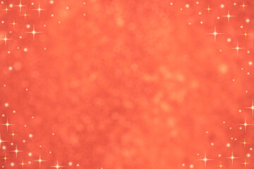 abstract blur beautiful red color background with circle bokeh light for christmas festival and happy new year season design concept