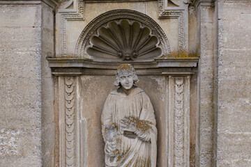 Fototapeta premium Roman Catholic Church of Nativity of the Blessed Virgin Mary in Komarno, Lviv region, Ukraine