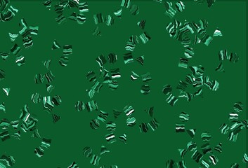 Light Green vector background with triangles, circles, cubes.