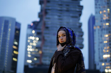 close up picutre of women model wearing hijab