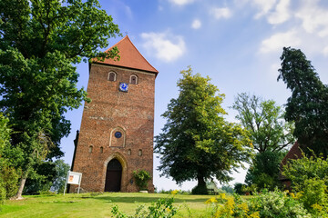 Dorfkirche MŸhlen Eichsen, Mecklenburg-Vorpommern, Deutschland