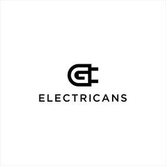 electrical plug socket icon and letter g vector