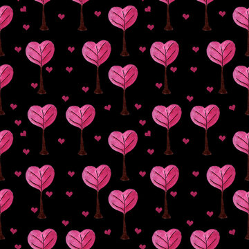 Abstract seamless heart pattern for greeting cards and invitations of the wedding, birthday, lovers day, mother's day