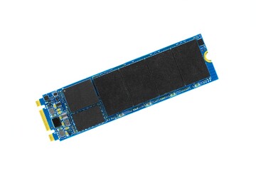 Solid state drive closeup photo