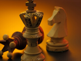 chess game concept for competition idea and strategy