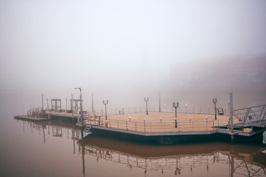 Puerto Madero Fog Day