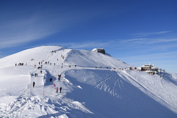 Tatry zima, śnieg, kolej na Kasprowy Wierch, kolej krzesełkowa, stok narciarski
