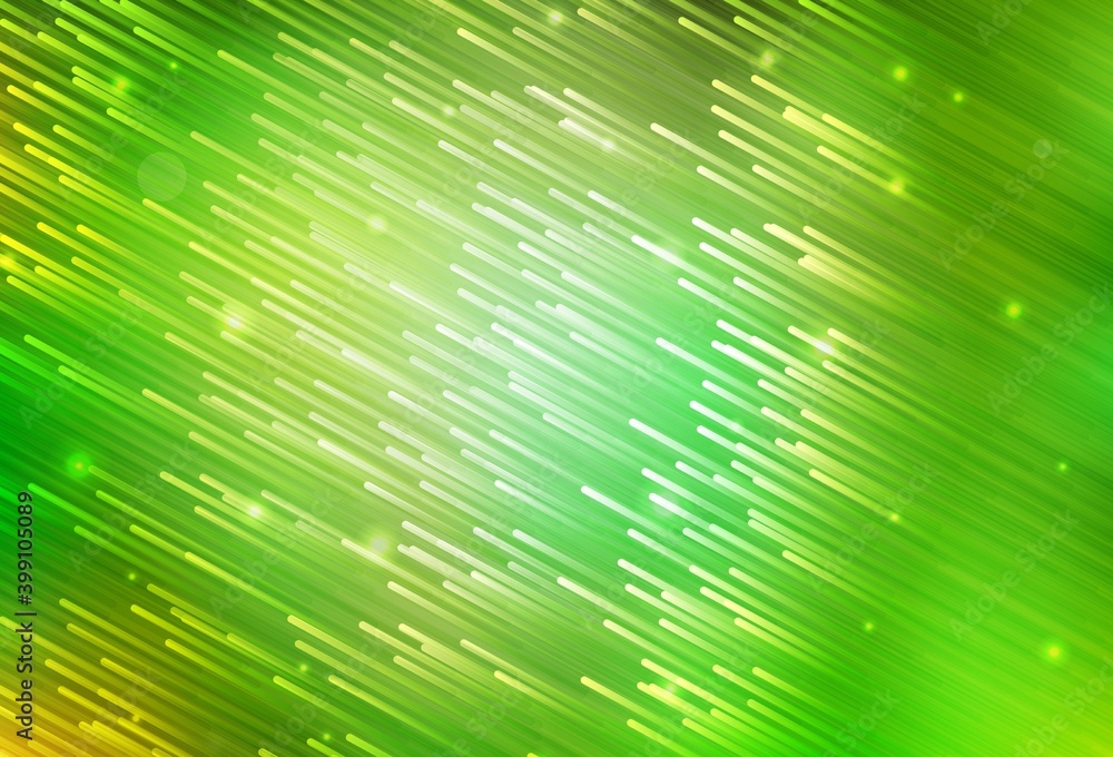 Canvas Prints light green, yellow vector layout with flat lines.