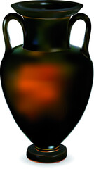 Ancient pottery - amphora. Vector EPS-10