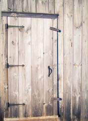  wooden door on a barn
