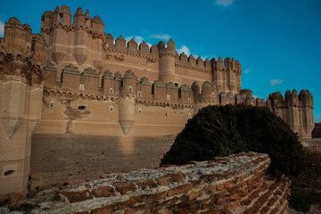 Castillo medieval gótico mudéjar en españa