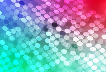 Light Green, Red vector pattern with spheres.