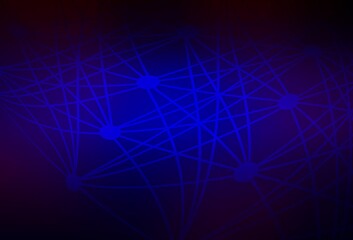 Dark Blue, Red vector backdrop with artificial intelligence data.