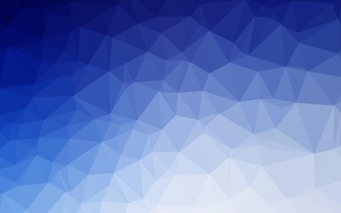 Light BLUE vector polygonal template.