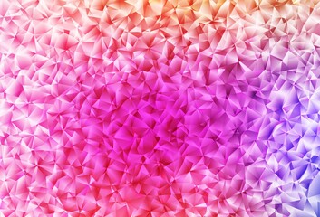 Light Pink, Red vector abstract mosaic background.