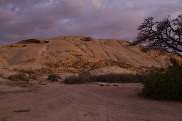 Sonnenuntergang in Namibia