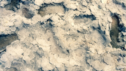Natural salt background, taken on sea bay 