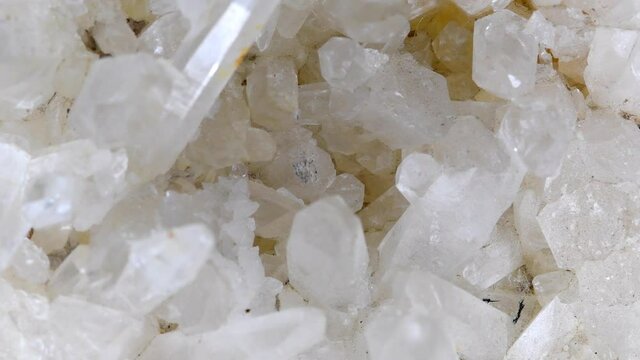 rock crystal on a turn table
