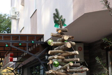 christmas tree in room