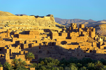 Ait Benhaddou kasbah, along the former caravan route between Sahara and Marrakesh, Morocco