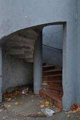 Stairs in socialist architecture style