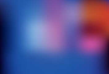 Light Blue, Red vector blurred bright template.