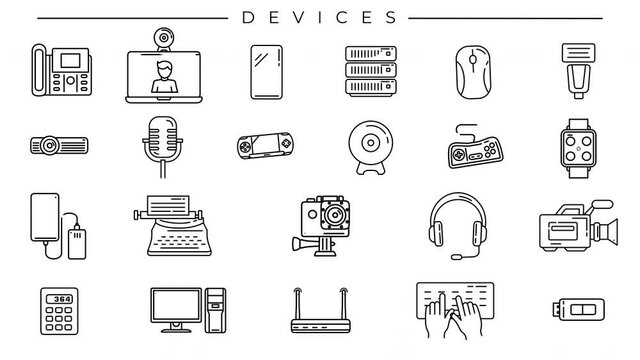Devices line icons on the alpha channel.