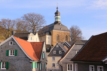 Im Zentrum von Gräfrath, einem Stadtteile von Solingen in Nordrhein-Westfalen